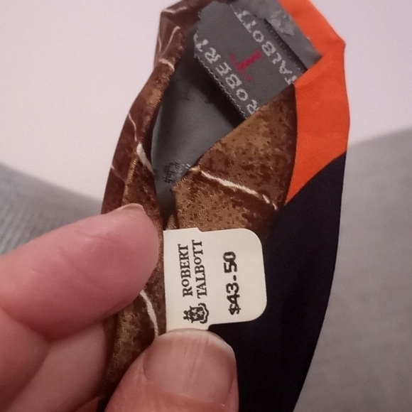 Vintage Tie Robert Talbott ELJO's University of Virginia Football Silk - Picture 11 of 12